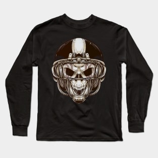 Football Skull Long Sleeve T-Shirt